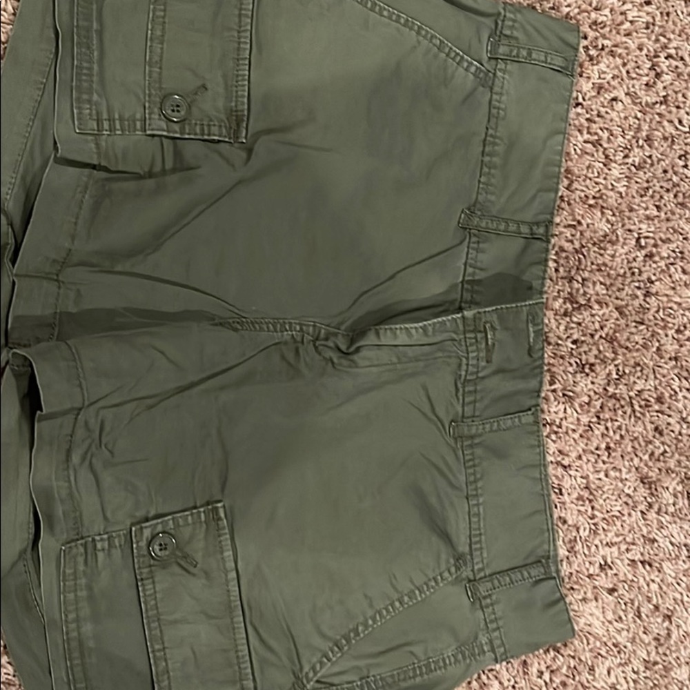 Army green Calvin Klein shorts
